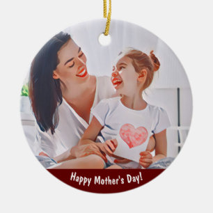Dreamy Nostalgic Afternoon Illustration Ceramic Tree Decoration