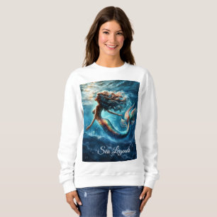 Dreamy ocean mermaid girl fantasy creature sweatshirt