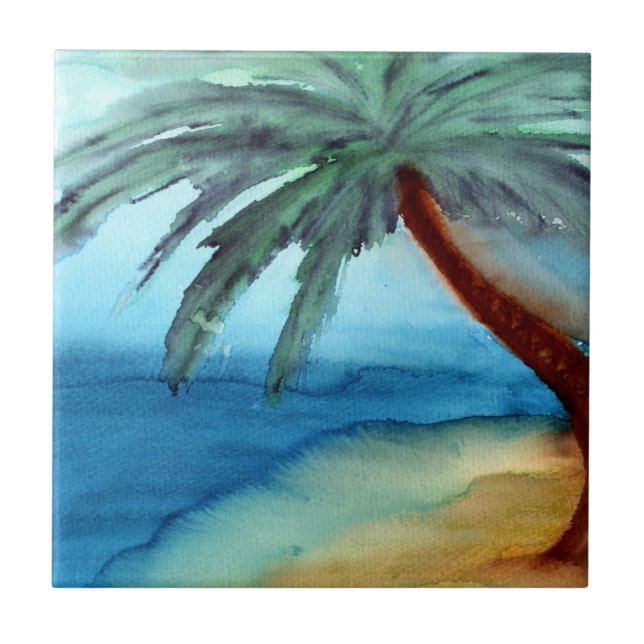 Dreamy Palm Tree Tile (Front)