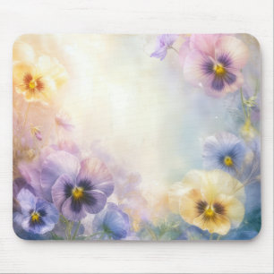 Dreamy Pansies Mouse Mat
