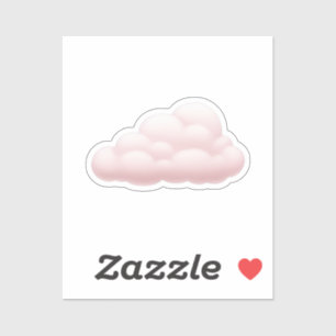 Dreamy Pastel Aesthetic Soft Pink Cloud Emoji Art