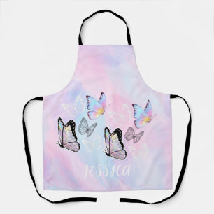 Dreamy Pastel Butterfly Personalised Apron