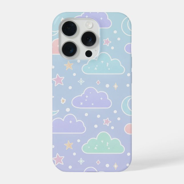 Dreamy Pastel Clouds Phone Case (Back)