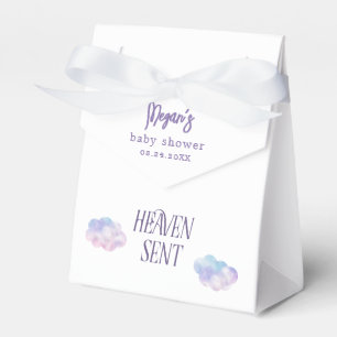 Dreamy Pastel Heaven Sent Girl Baby Shower Favour Box