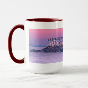 Dreamy Pastel Mountain Art Mug