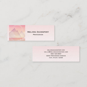 Dreamy Pastel Mountain Landscape Mini Business Card