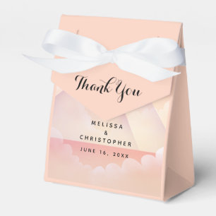 Dreamy Pastel Mountain Landscape Wedding Favour Box