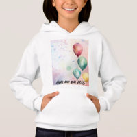 "Dreamy Pastel New Year's eve " Girl's Hoodie