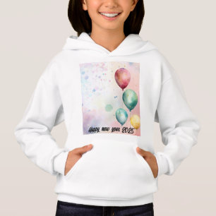 "Dreamy Pastel New Year's eve " Girl's  Hoodie