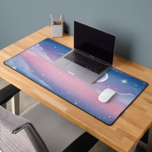 Dreamy Pastel Night Sky Desk Mat