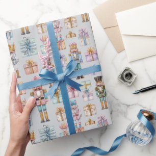 Dreamy Pastel Nutcracker Christmas Wrapping Paper
