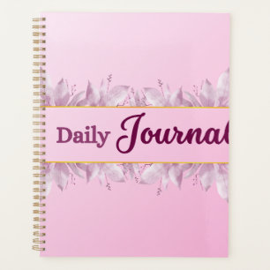 Dreamy Pastel Pink & Elegant Purple Floral Planner