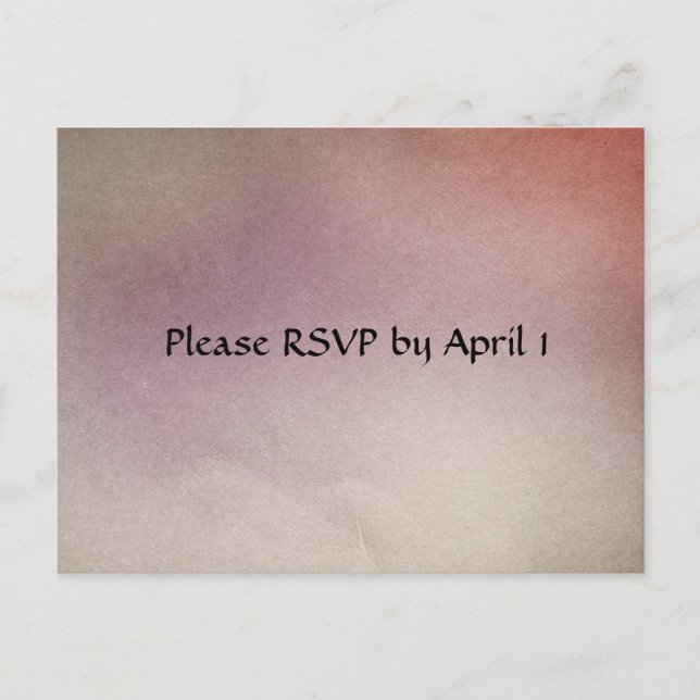 Dreamy Pastel RSVP Invitation Postcard (Front)