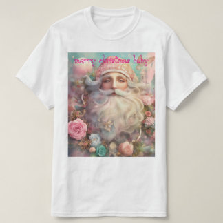 Dreamy Pastel Santa Claus Junk Journal T-shirt Des