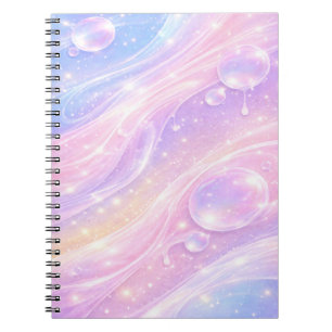 Dreamy pastel skies AI art Notebook