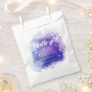 dreamy pastel sky splash business thank you  favou favour bags