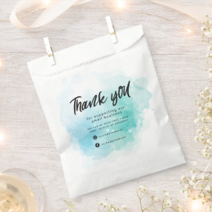 dreamy pastel sky splash business thank you  favou favour bags