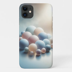 Dreamy Pastel Spheres Abstract Art Minimalist Soft iPhone 11 Case
