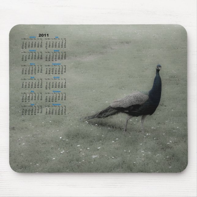 Dreamy peacock mouse mat (Front)