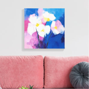 Dreamy Petals - Abstract Floral Canvas Art