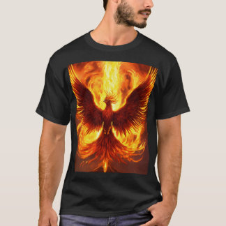 Dreamy Phoenix Watercolor T-Shirt Design