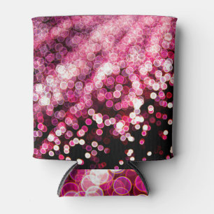 Dreamy Pink: Abstract Light Blur Can Cooler