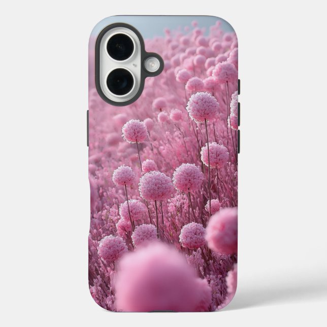 Dreamy Pink Blossom Meadow Pattern Case-Mate iPhone Case (Back)