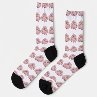 Dreamy Pink Clouds Design - Soft and Whimsical Socks