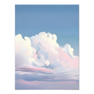 Dreamy Pink Cloudscape Photo Print
