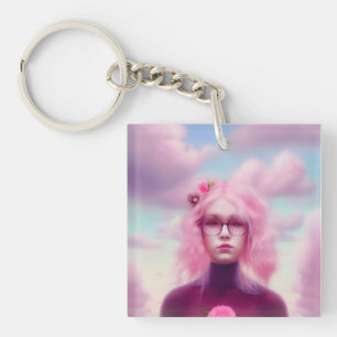Dreamy Pink Key Ring