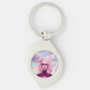 Dreamy Pink Key Ring