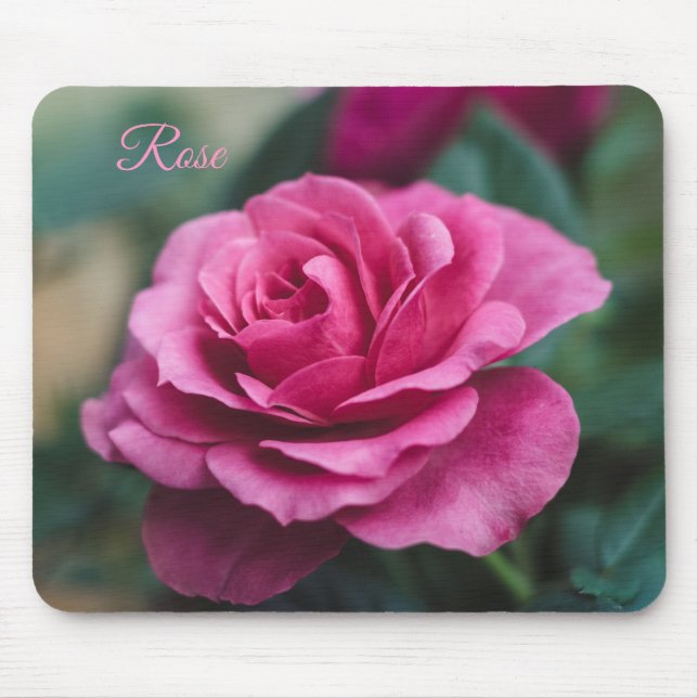 Dreamy Pink Rose Mouse Mat (Front)