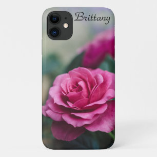 Dreamy Pink Rose *personalise* iPhone 11 Case