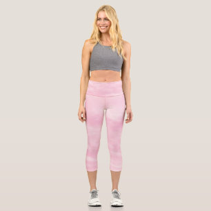 Dreamy Pink Sky 1 Capri Leggings