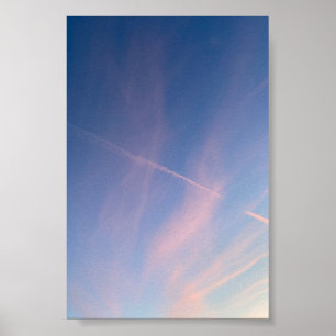 Dreamy Pink Sunset Sky Photography Fine Art Poster