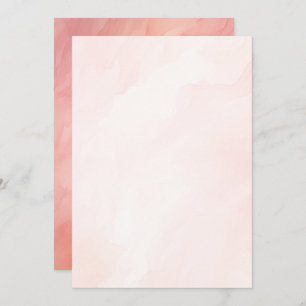 Dreamy Pink Watercolor Background for Vellum Paper Invitation