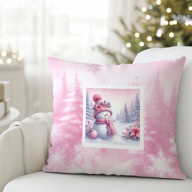 Dreamy Pinkmas Snowy Forest Christmas Pillow Gift (Dreamy Pinkmas Snowy Forest Christmas Pillow Gift)