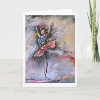 Dreamy Pirouette Greeting card by Timothy Orikri