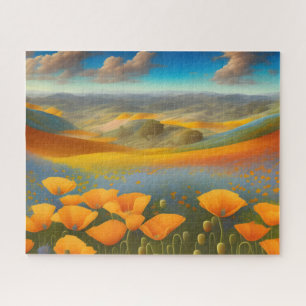 Dreamy Poppies Digital Art Jigsaw Puzzle