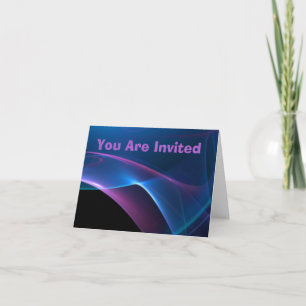 Dreamy Purple and Blue Sweep Invitation