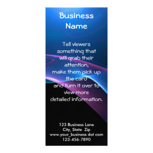 Dreamy Purple and Blue Sweep Rack Card