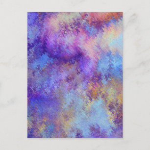 dreamy purple clouds postcard
