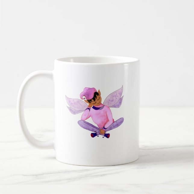Dreamy Purple Elf Mug (Left)