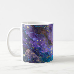 Dreamy Purple Galaxy Starfield Art Mug