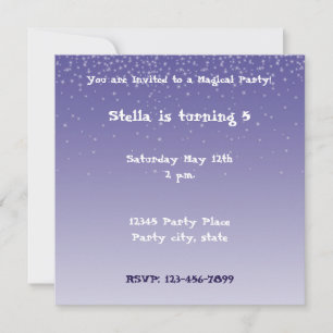 Dreamy Purple Invitation