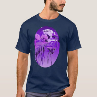 Dreamy Purple Sky – Aesthetic Nature Art T-Shir T-Shirt