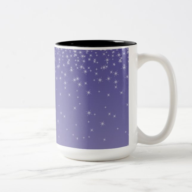 Dreamy Purple Two-Tone Coffee Mug (Right)