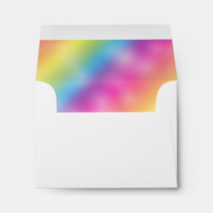 Dreamy Rainbow Ice Cream Invitation Envelope