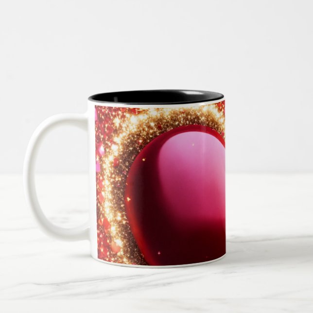 : Dreamy Red Heart Mug (Left)