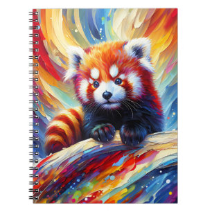 Dreamy Red Panda Breeze Notebook
